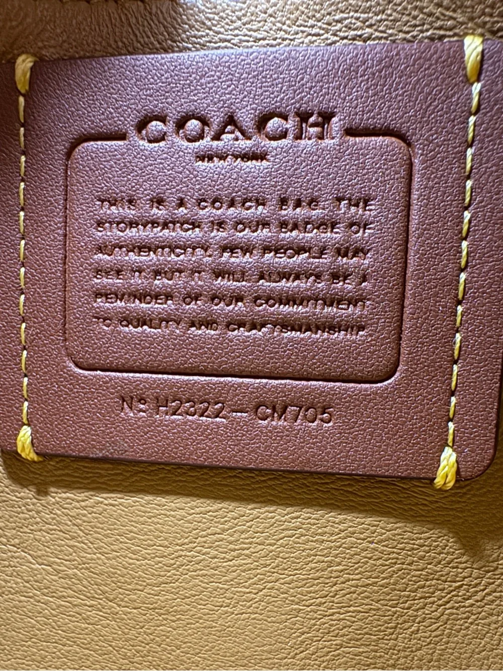 Coach Harley Crossbody Bag CM705 Glovetanned Leather Brass/Chalk NWT